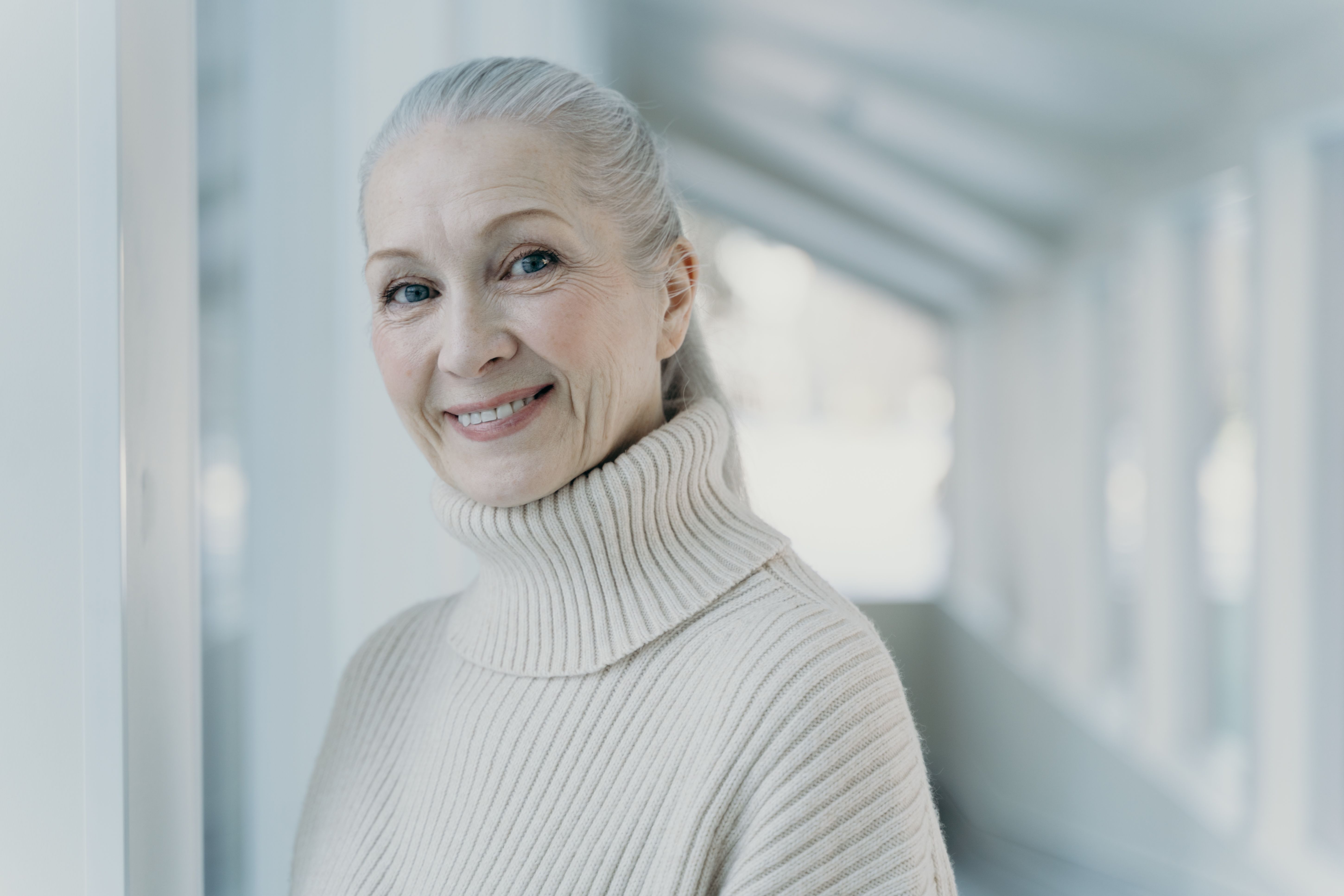 Woman over 45 looking calm and confident